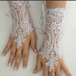 Lace Finger Gloves for wedding bridal